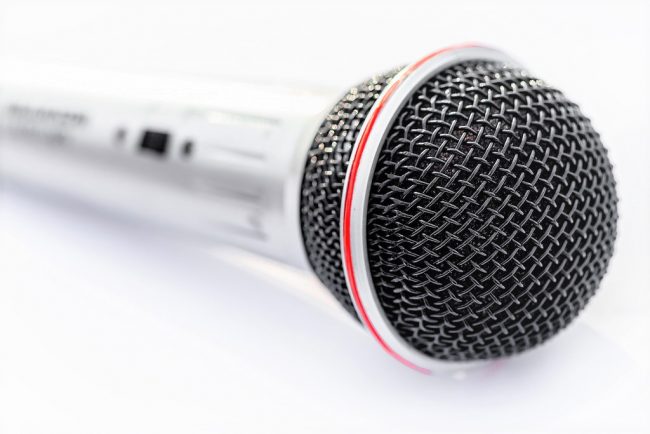 microphone flipped