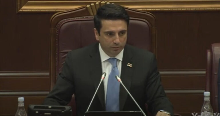 Armenia -- Speaker of National Assembly Alen Simonyan, Yerevan, 11Aug2021