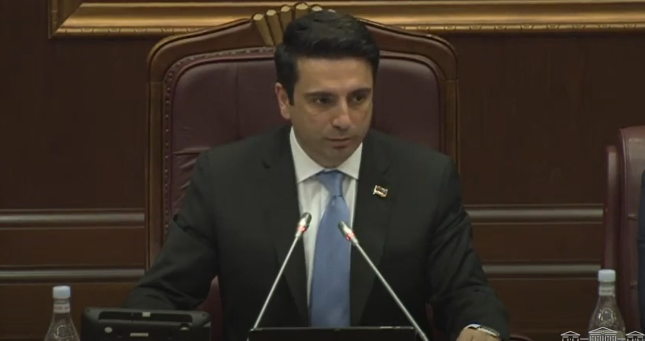 Armenia -- Speaker of National Assembly Alen Simonyan, Yerevan, 11Aug2021